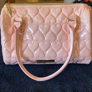 Betsey Johnson pastel pink handbag